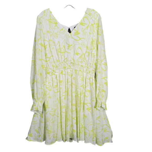 Torrid NWT Size 1X 14/16 Dress Gauze Ruffle Wide Waistband Pockets Pullover - Picture 2 of 14